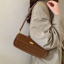 Maison Suede Baguette – handbag