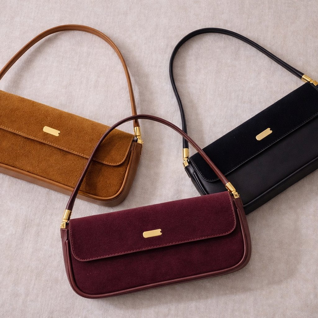 Maison Suede Baguette – handbag, photo 2