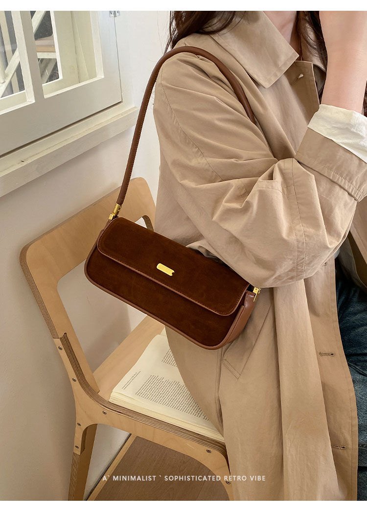 Maison Suede Baguette – handbag, photo 3